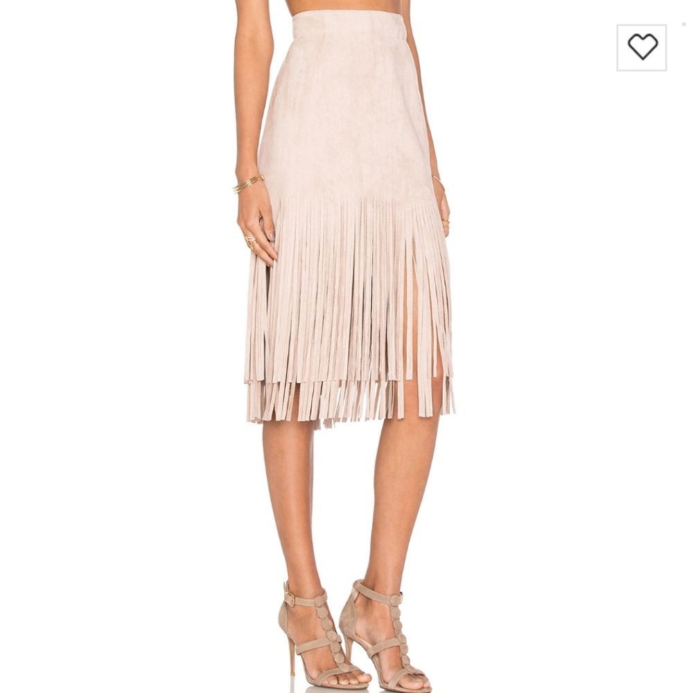 Suade fring skirt